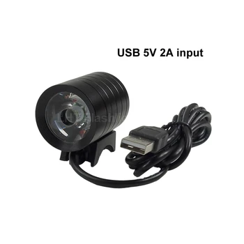 BL108B Cree XM-L2 4-Način 1000 Lumnov USB Luč Kolo - Črn