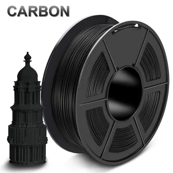 Ogljikovih Vlaken PLA Nitke 1 kg 1.75 mm Toleranca +/-0.02 mm Št Mehurček Visoko Trdnost nestrupeno FDM 3D Tiskalnik za Tiskanje Materiala 300m