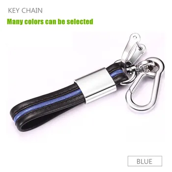 Usnje keychain kovinski obroček za ključe po meri prilagojene darilo avto keychain za BMW, Mercedes Benz Auto Keyring