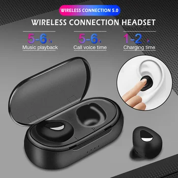 Y20 TWS Prenosni Mini Brezžična Bluetooth 5.0 za Stereo Slušalke Čepkov Prenosni Dolg Čas Pripravljenosti Brezžične Slušalke