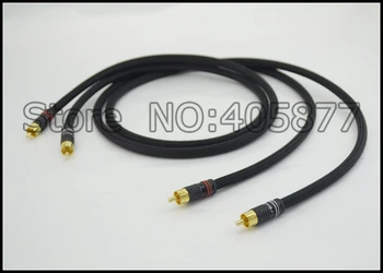 Hi-End OFC bakra RCA avdio kabel 1m audio video kabel s črno jakno rca povezujejo kabel video rca kabel