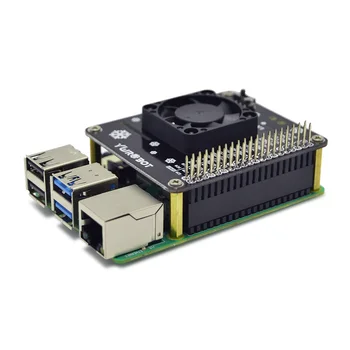 Raspberry Pi GPIO Hladilni Ventilator Širitev Odbor z LED Združljiv za Raspberry Pi 4B/3B+/3B
