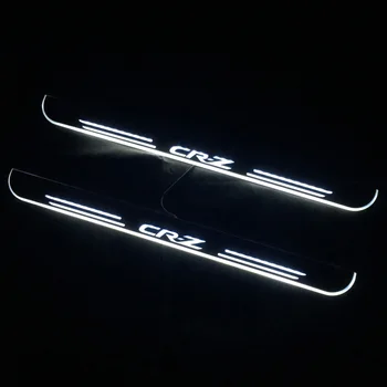 Po meri avtomobila logotip Za Honda CR-Z CRZ 2010 - 2018, ki se Gibljejo LED Dobrodošli Pedal Avto Izvažajo Ploščica Pedal Vrata Polico Pot Svetlobe