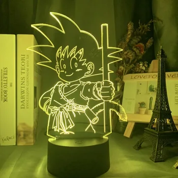 LED Nočna Lučka Anime 3D Lučka Akril 3D Svetlobe Anime Desk Svetlobe Otroci Spalnica Dekoracijo Svetlobe, Barva Spreminja, Dropshipping