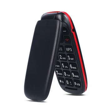 Odklenjena Mobilni Telefon Višji Otroški Mini Flip Telefonov ruske Tipkovnice 2G GSM Tipka Tipka za mobilni telefon za Starejše