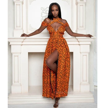 Ženske 2020 Dashiki Tiskanja Poletje Obleko Maxi Plus Velikost Dame Moda Obleke Ženska Elegantna Afriške Obleke Stranka Haljo Africaine