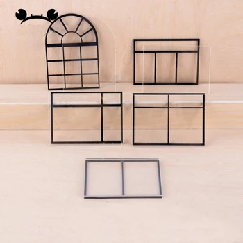 3pcs/veliko arhitekture, Akril, plastika 1:25 obsegu model okno v stavbi notranji design
