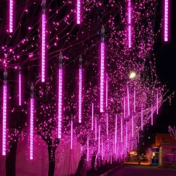 50 CM Meteor Cev LED Meteor Tuš Dež Cevi Božič Dekorativne Luči LED Lep Poročno zabavo Vrt Niz Svetlobe