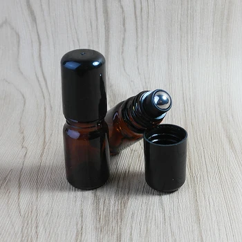 10pcs/veliko 5ml Rumena vonj steklenici Eterično Olje Steklo Roller ball Aromaterapija Steklenico