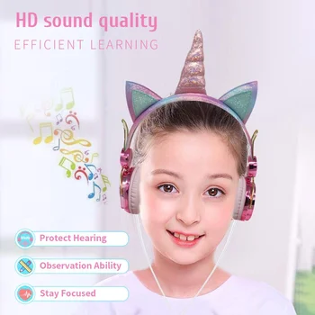 ZK30 Žične Slušalke Brezžične slušalke z Mikrofonom Bluetooth 5.0 Slušalke Srčkan Samorog gaming slušalke bluetooth slušalke