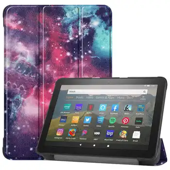 Magnetni PU Usnjena torbica Za Amazon Ogenj HD8 2020 8.0 Tablet Funda Capa Kritje za Ogenj HD8 Plus 2020 Primeru + film Pero
