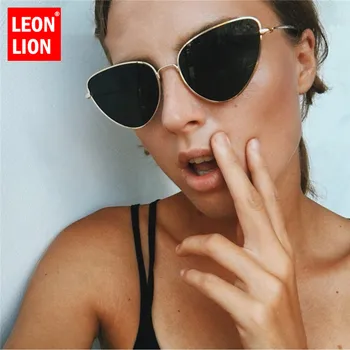 LeonLion Klasičnih Kovinskih Cateye sončna Očala Seksi Ženska Moda 2021 Ulica Premagal sončna Očala Prostem Oculos De Sol Feminino UV400