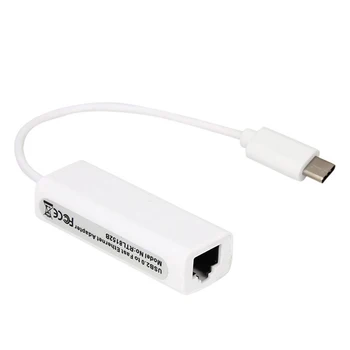 10/100Mbps USB C Ethernet Adapter Omrežno Kartico USB-C za Ethernet RJ45 Lan za MacBook Windows 7/8/10 Tip C Ethernet