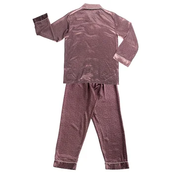 Moške Svileno Pižamo Nastavite Dolg Rokav Pyjama Saten Doma Obleko za Moške Poletne Sleepwear Dropshipping