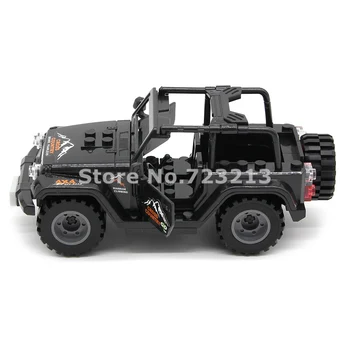 1pcs Črni Avto Jeep Pribor MOC SWAT Mesto gradniki Vojaške Model Opeke Izobraževalne Kompleti Igrače za Otroke