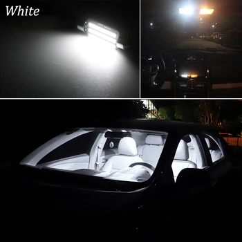 22Pcs Bela Canbus led notranja luč Kit Za BMW serije 5 F10, F11, Limuzina Vagon LED notranjosti Footwells Vrata svetlobe (2010-2016)