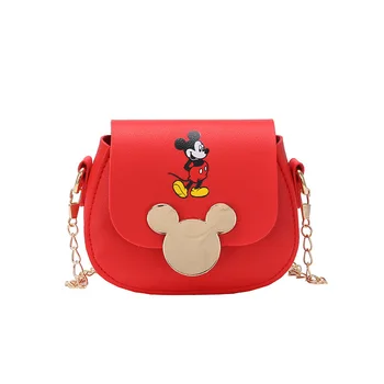 Disney otroška srčkan moda torba dekle mini messenger kovanec torbico princess dekoracijo divje majhne Mickey krog vrečko