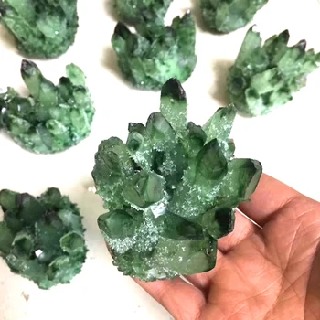 Naravni Ametist Zelena Crystal Grozdov Quartz Raw Kristali Zdravilni Kamen Dekoracijo Ornament Točke Zdravilne Energije Kamen Minera