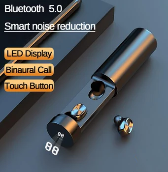TWS B9 Slušalke Bluetooth 5.0 Brezžične Slušalke 8D HIFI Šport Z MIC Čepkov šport Glasbe, Gaming Slušalke z polnjenje box