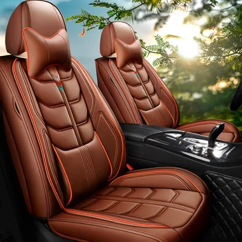 Polna Pokritost Eko-usnja auto sedeži pokriva PU Usnja, usnjenih Avtomobilskih Sedežnih prevlek za mitsubishi asx mrk križ galant l200