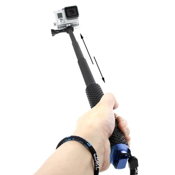 Raztegljivi Mini Selfie Palico Nepremočljiva Modra Monopod za gopro Hero 4/3/3+