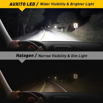 2x H4 CANBUS LED Smerniki Žarnice 9005 9006 H11 H8 H9 16000lm Avto Luči za Peugeot 206 308 207 407 307 508 208 2008 3008