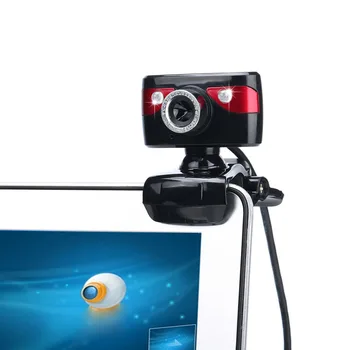 USB 2.0 12.0 milijona slikovnih Pik HD Kamere, spletne Kamere 360-Stopinjski z Mikrofonom Clip-on Webcam za Namizni Skype Računalnik PC, Laptop 2016 Nova