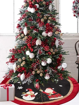 120 cm Xmas Tree Krilo Preprogo Santa Claus Snežaka Talna Ploščica Kritje Vesel Božič predmeti za Dom Novo Leto Stranka Dobave Darilo