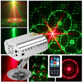 30W Glasovni Nadzor Glasbe Ritem Stopnji Svetlobe LED Laser Projektor DJ Luč Disco Klub Ples Stranka Luči Fazi Učinek Razsvetljavo