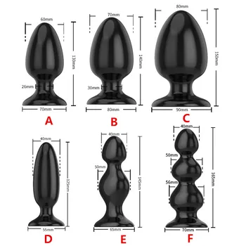 Super velikosti močan sesalni analni butt plug kroglice stimulacije žogo prostate masaža penis ponaredek G spot vaginalni Seks igrače