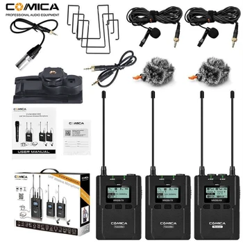 Brezžični Lavalier Mikrofon Sistem, Comica CVM-WM200 UHF Brezžični River Mic za DSLR Fotoaparat, XLR Kamere, Video Snemanje