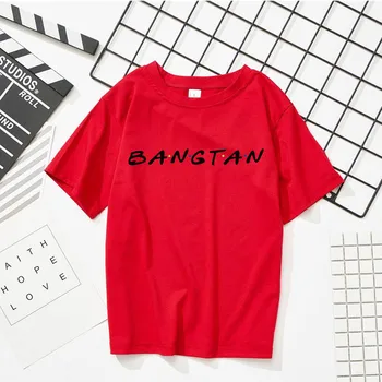 Bangtan Fantje pismo tiskanje znanja kratka sleeved majico krog vratu pulover, T-shirt ženski korejski študent suknjič majico tide wholes