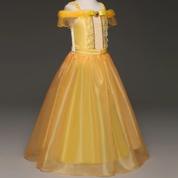 Princesa Obleko Za Dekle Obleko Domišljijsko igro Vlog Rojstni dan Prikrivanje Kostum Otroci Oblačila Dekle 10T Fancy Fant je Stranka Vestidos