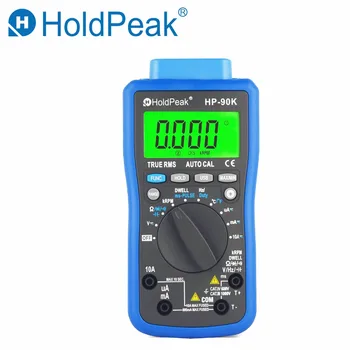 HoldPeak HP-90K Motorja Analyzer Tester Samodejno Obseg Avto Orodje za Diagnostiko, s Podatki Izhod USB Avtomobilski Multimeter Multimetro