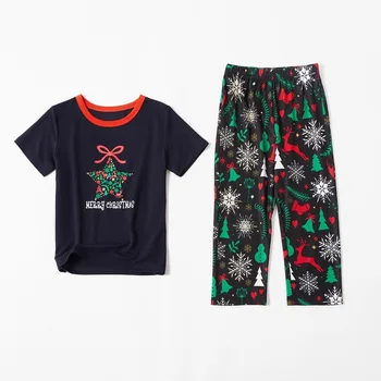2020 nove Božič Družinski Ujemanja Obleke Odraslih Otroci Pižame Obleko Dekleta Fant, Mama, Oče Oblačila, ki Pižamo T-majica in hlače Komplet
