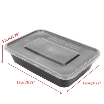 Microwavable Obrok Hrane Posode za Shranjevanje Večkratno uporabo Kosilo Škatle Bento Polje Okolju prijazno Piknik Hrano za Shranjevanje Posode 10 Kos Set