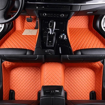 Po meri, Da Avto predpražnike Oranžno Rdeči barvi, za Kia Seltos 2020 za Infiniti Qx60 za Mercedes Clase E za Mitsubishi za Peugeot 408