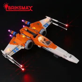 BriksMax Led Luči Komplet Za 75273 Star Vojne Poe Dameron X-wing Borec , Romote Nadzor Editon