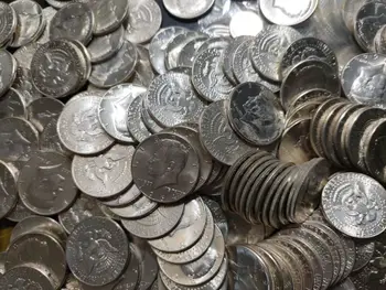 Zda 50 Centov 1964 Stare Realno Srebro Original Kovancev Zbirateljskega Kovanca