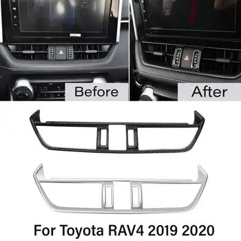 Avto Sredini Konzole Zraka Vent Vtičnico Kritje Trim Za Toyota RAV4 2019 2020