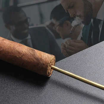 Vintage Carving Bronasto Cigar Pass Iglo Vaja Cigar Izkopanega Svoboden Udarec Luknjanje Rezilo Cigar, Orodja, Pribor Za Kajenje Najboljše Darilo