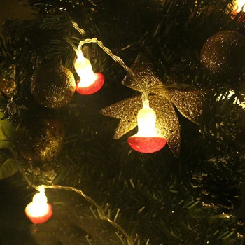 2.2 m 20leds Praznik luči Penaste Gobe Led Luči niz Baterija Upravlja Božič božič Vinski Bar poročne pravljice dekoracijo A