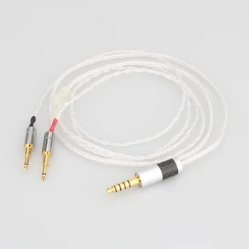 Audiocrast Visoke Kakovosti 4.4 mm 8core Silver Plated Slušalke Nadgradnjo Kabel za HE1000 HE400S HE560 Nasprotnega PM-1 PM-2