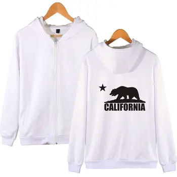 CALIFORNIA REPUBLIKA Natisnjeni Hoodies Moški Majica Zimski Modni USA California Zastavo Hoodie Moških Plus Velikost Športna Jakna Oblačila