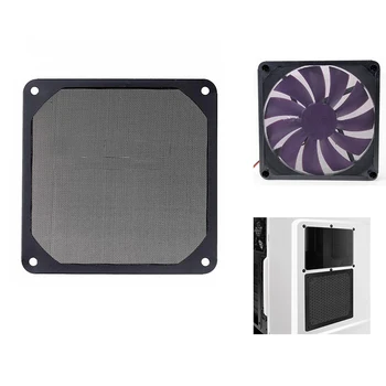 2Pcs Younuon 80 mm Black Fan Prahu Filter PC Fan Aluminija Dustproof Kritje Čiste 8 CM
