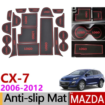 Anti-Slip Vrata Reže Mat Gume Železnica za Mazda CX-7 2006 2007 2008 2009 2010 2011 2012 CX7 CX 7 dodatna Oprema Avto Nalepke 16Pcs