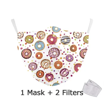 Lepe Risanke Sveže Cvetje PM 2.5 Odraslih Masko Bombaž Usta Maske Proti Dihanje Anti-Prah Maske Stroj Prostem maske za obraz