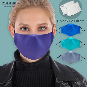Vijolična Usta Masko Stilsko Večkratno uporabo Bombaž Za Masko S Filtrom Maska Zaščitna Prilagodljivih Trakov Windproof Stroj Maske