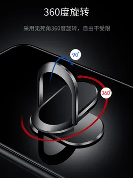 Za Xiaomi Redmi Opomba 9S Primeru Težko Kaljeno Steklo S Stojalom Obroč Magnet Zaščito Hrbtni Pokrovček Primeru za Xiaomi Redmi Opomba 9 Pro MAX