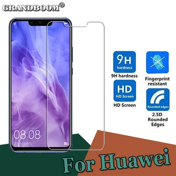 100 kozarcev 2.5 D, Kaljeno Steklo Stražar Za Huawei Y9 Y7 Pro Prime P Smart Plus 2019 Uživajte 9 9E 9S Screen Protector Stražar Ščit Film